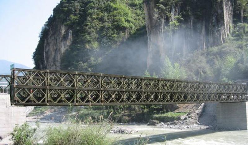 321 type steel truss bailey bridge