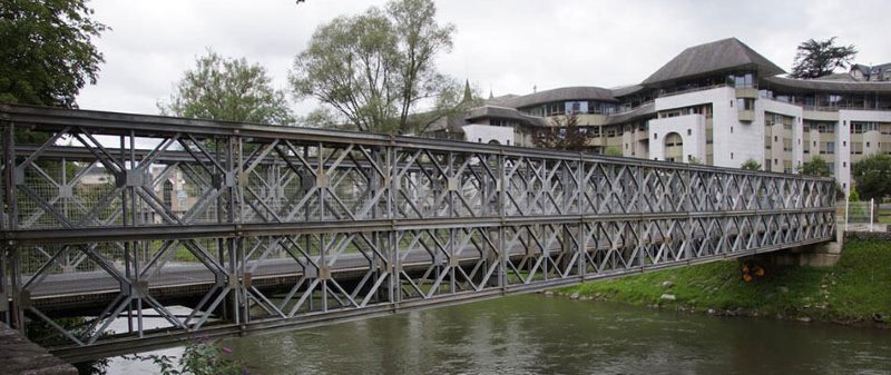 permanent bailey bridge steel truss panel