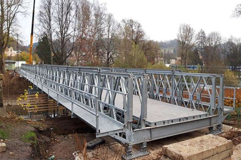 Bailey Bridge Steel Structure Construction Method