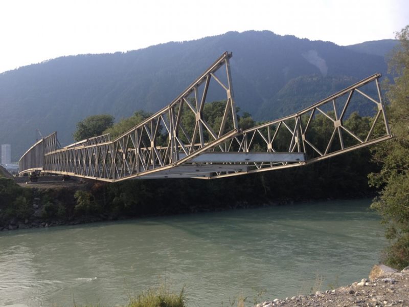 Delta Bridge Nose Lauch Chur Switzerland Cantilever Propulsion Erection Method