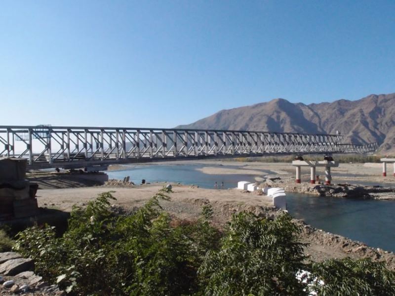 Delta Type Bridge swat Valley Pakistan Suspension Erection Multiple Spans