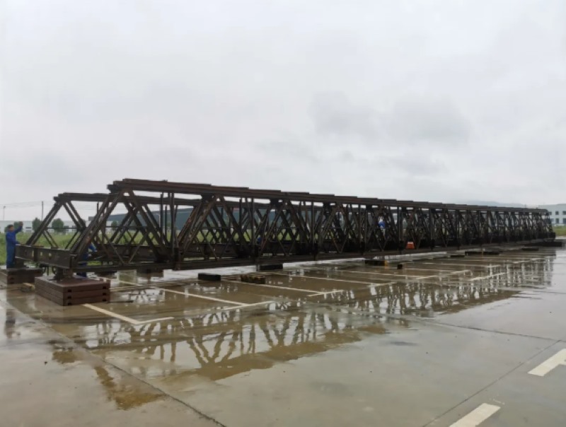 HZCB300 prefabricated bridge Bailey Truss Steel Pre Assembly