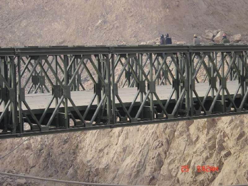 Installation of Bailey bridge Truss Steel Structure Galvanized