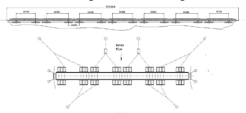 Bailey Pontoon Bridge plan elevation layout drawings