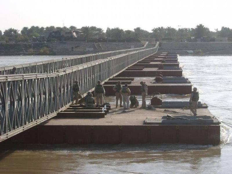 ZZHM Floating Bridges Tikrit Iraq MilitaryCarriageway widths Multi Lanes