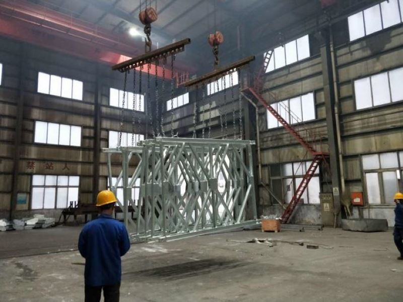 Bridge Panel Truss Frames Production Process After Galvanization Cleaning Surface