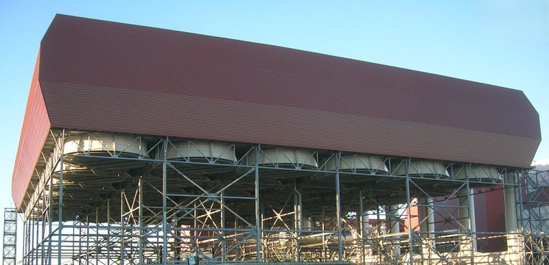 ZHM Huawu Steel Dry Cooling Air Cooled Condenser Structures