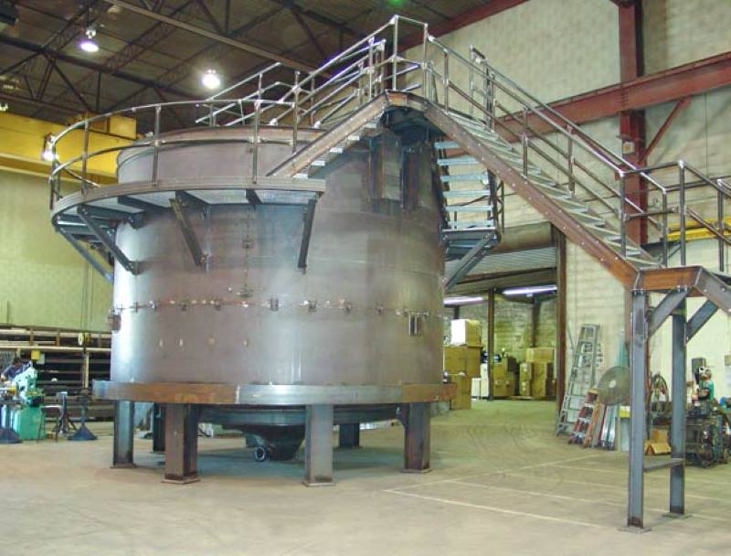 industrial circular thickener shop assembled 18 ft steel tank for a steel processing plant