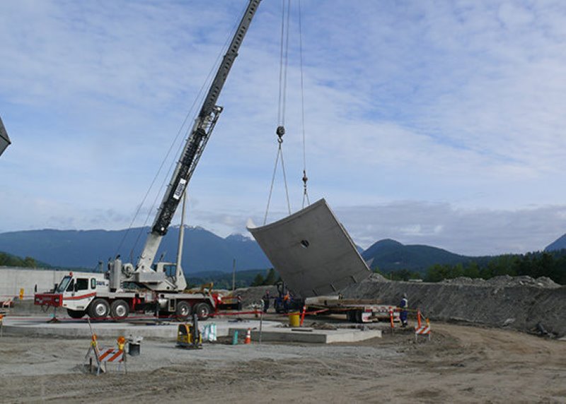 pacific coast terminals erection site in 1 week