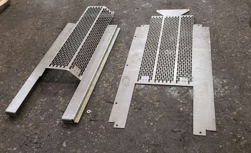 Customized steel guarding parts screen sheet mesh