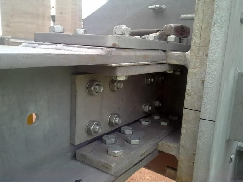 Dry Cooling Condenser Supporting steel frame ground Bolting