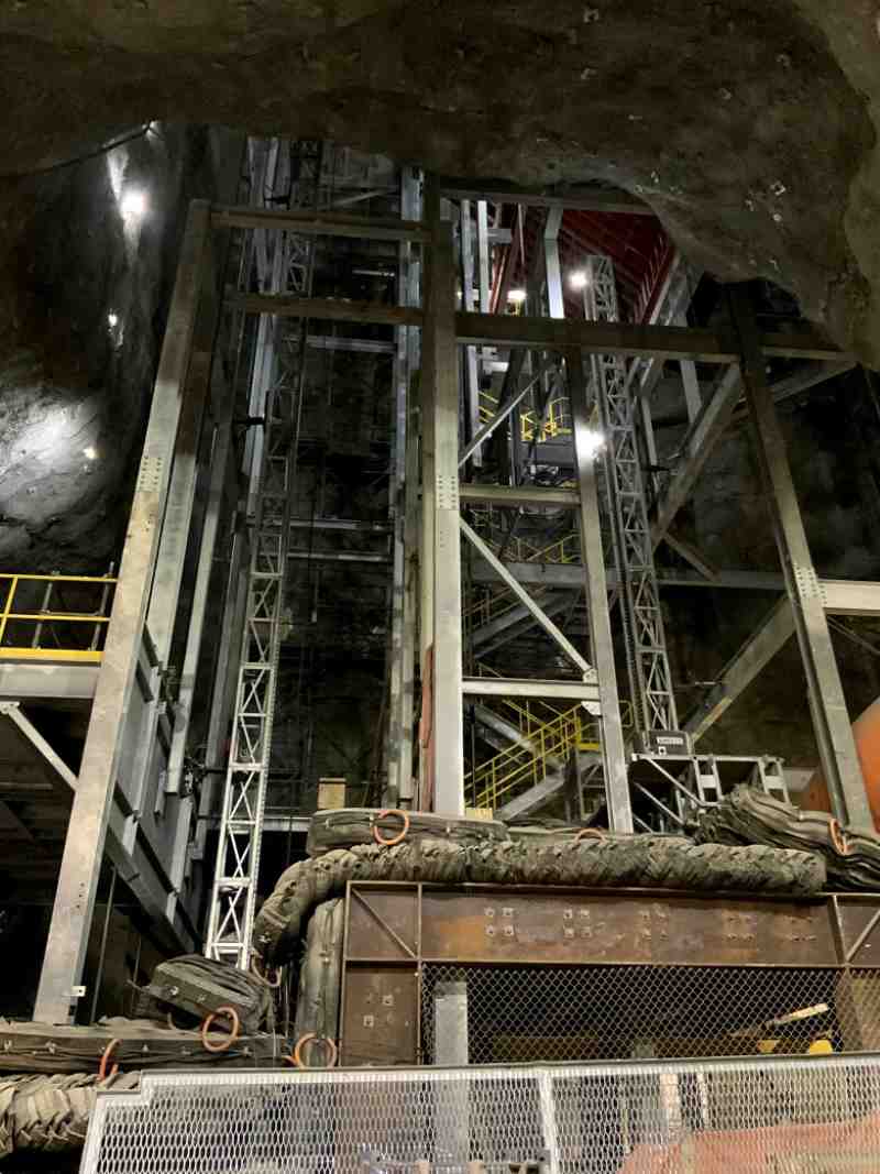 headframe main steel stair towers