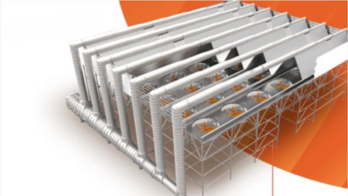 ACC Air cooling condensers infographic solar plants SRC Tubes