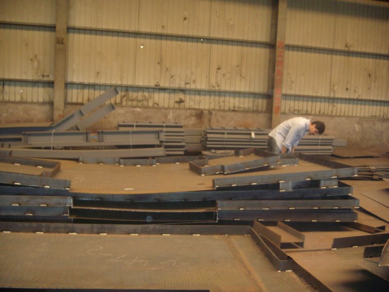 20200328 ORC building steel structure client inspection in workshop