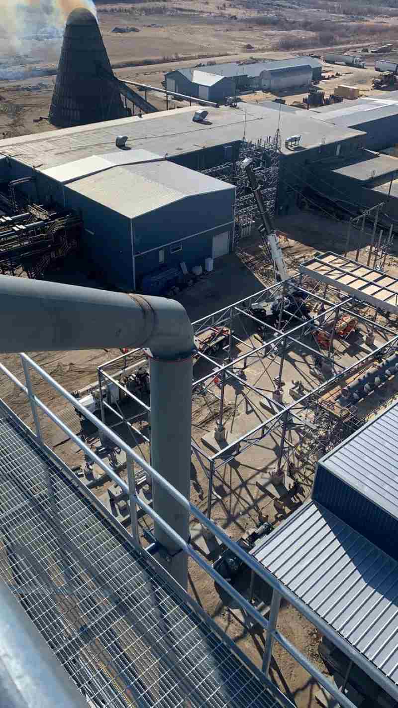 20210421 ORC building Air cooled condenser ACC building erection