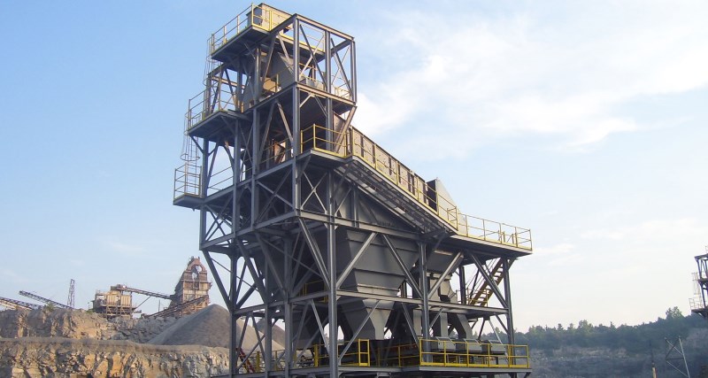 carriere ocs double screening tower with transfer chutes haverstraw bulk handling quarries