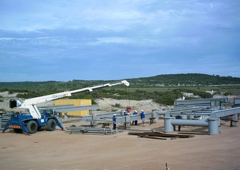 Ground pre-assembly at site