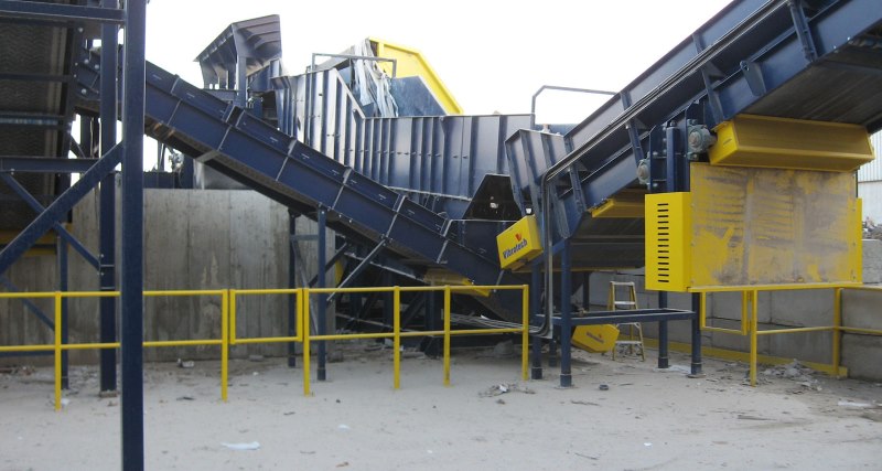 recyclage melimax conveyor structure