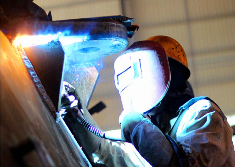 ZHM workshop full penetration welding by certified welder