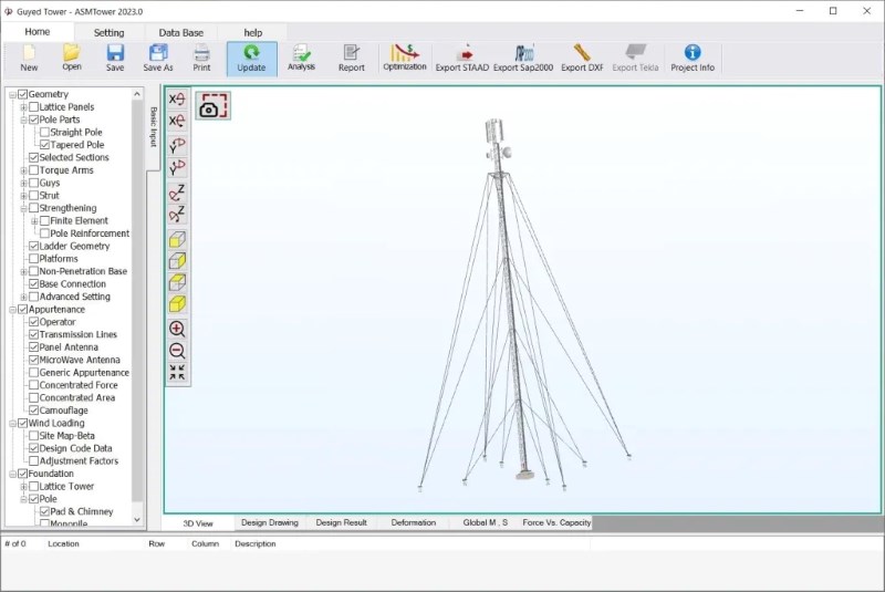 Guyed Towers and Guyed Masts:Guyed Mast with torque arm