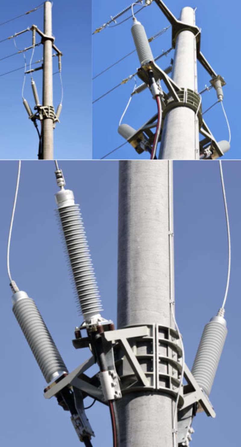 Compact, aesthetic cable transition tower in Switzerland