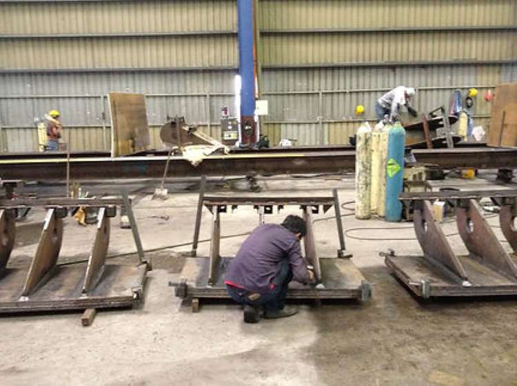 ZHM Huawu Steel Modular Transport Beam System Steel works,UK Production in Workshop 