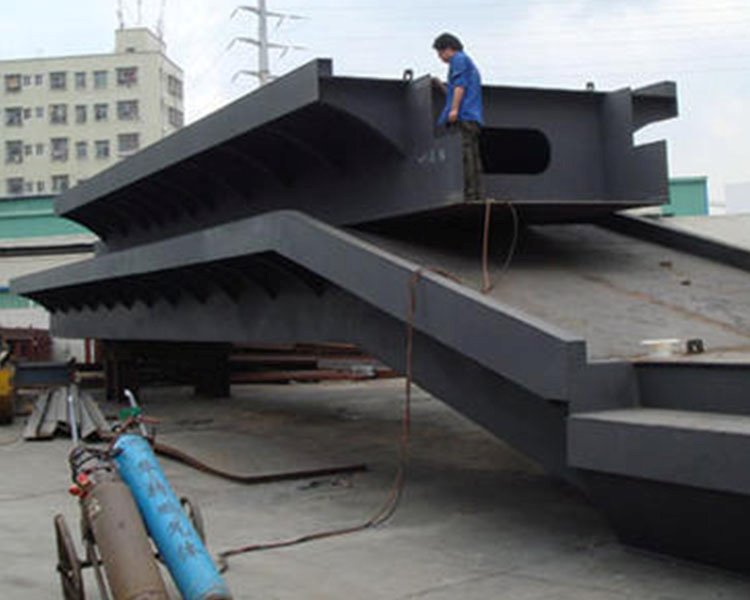 Suspension Bridge Girder Body Under Fabrication