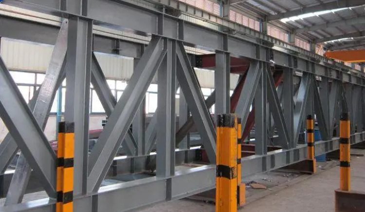 Suspension Bridge Girder Truss Body Under Fabrication