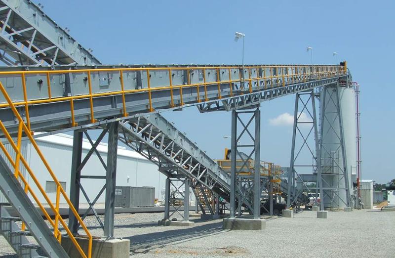 Crusher Feed&Discharge Conveyor Steel Structures for Gold Mines