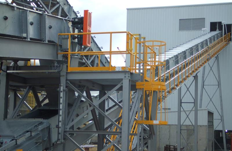 Screen Buildings and Screen Feed&Discharge Conveyors Steel Structures for Gold Mines: Custom Platforms