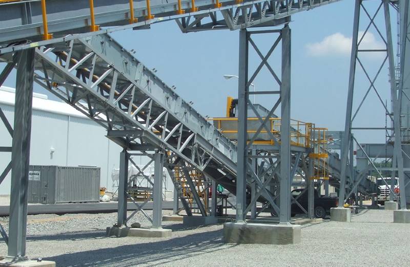 Screen Buildings and Screen Feed&Discharge Conveyors Steel Structures for Gold Mines: Support Bents