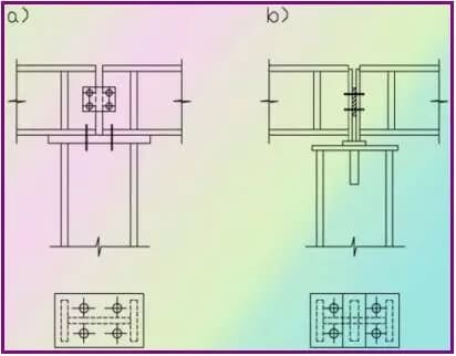 Steel_structure_splicing_7_Beam-support-on-top-of-column