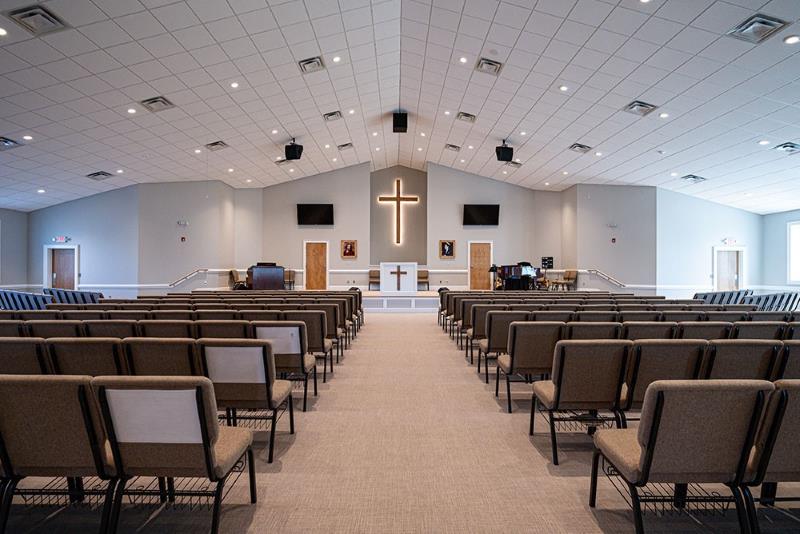 steel Church Building interior worship Center