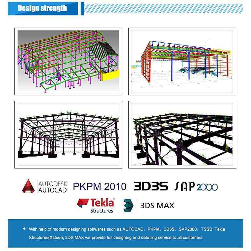 Structure 3D BIM Model in PKPM,AutoCAD,Tekla,3D3S,SAP2000,etc