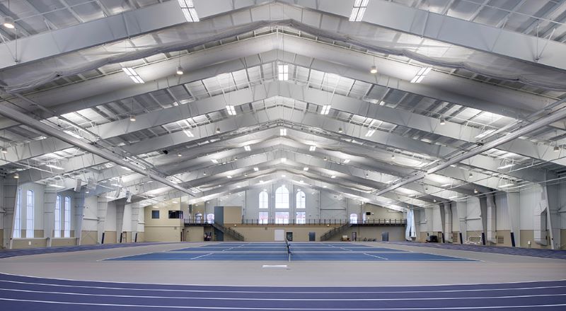 College Athletic Activity Center Steel Building With Large Mezzanine class=