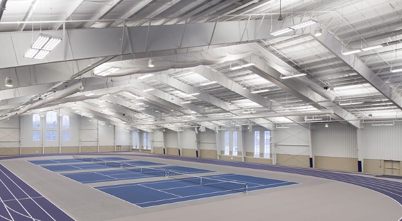 College Athletic Activity Center Steel Building With Large Mezzanine class=