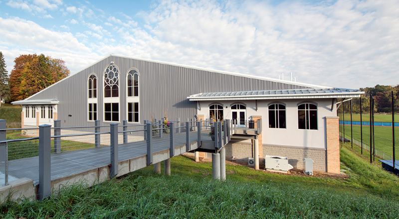 College Athletic Activity Center Steel Building With Large Mezzanine class=