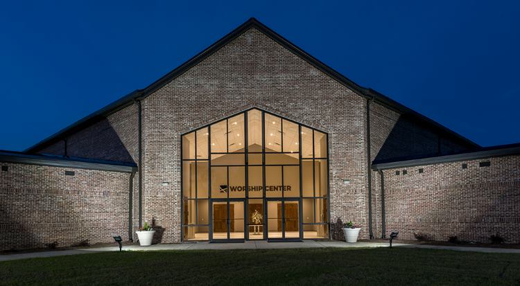 Congregation Worship Center Building  | Steel Baptist Church: Front side View