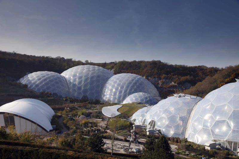 Multiple Canopies With tensioned ETFE Transparent Roofs | Architecturally Exposed Steel