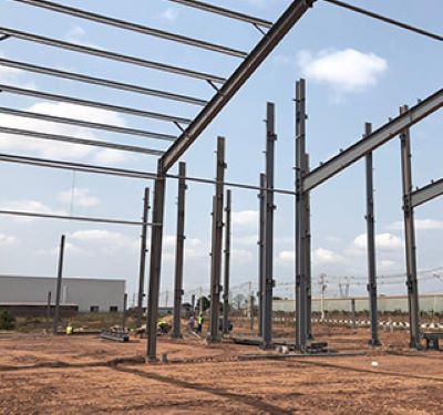 Pre-manufactured Steel Structure Buildings: Steel Frame Installation