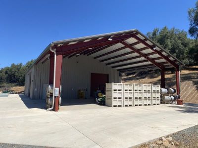 Rigid Frame Steel Buildings:Workshop Vineyards Rigid Frames & Mini Storage,Special Use