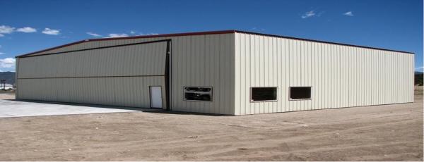 Waterproof Insulated Prefabricated Steel Structure Aircraft Hangar For Private Usage