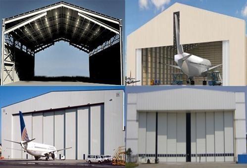 Waterproof Insulated Prefabricated Steel Structure Aircraft Hangar For Private Usage