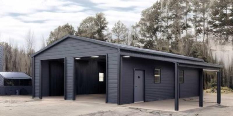 30x40 Garage with lean to | Custom Designed Buildings