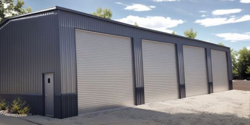 40x60 Commercial Garage Kit 4-Bay | Pre-fab Steel Structures