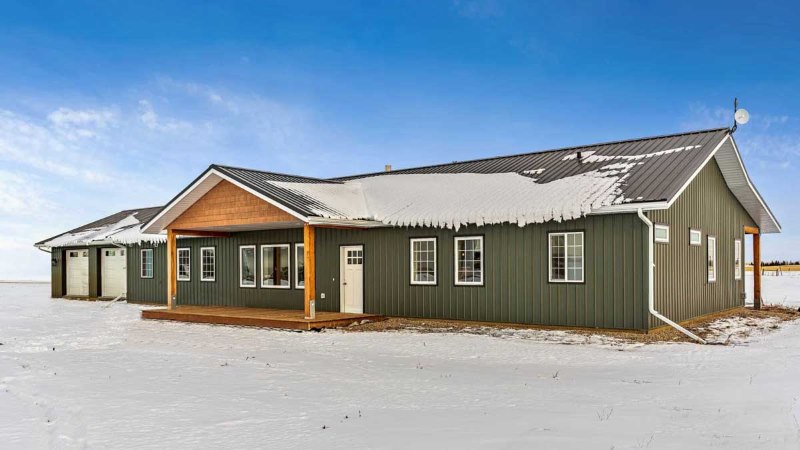 Ranch style steel building homes