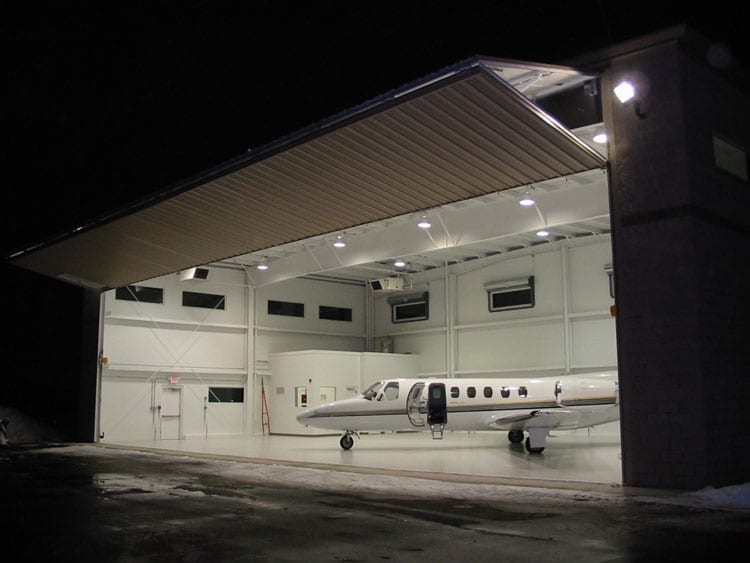 steel aircraft hangar