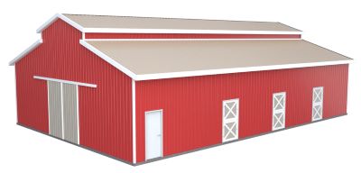 6 Stall Horse Barn