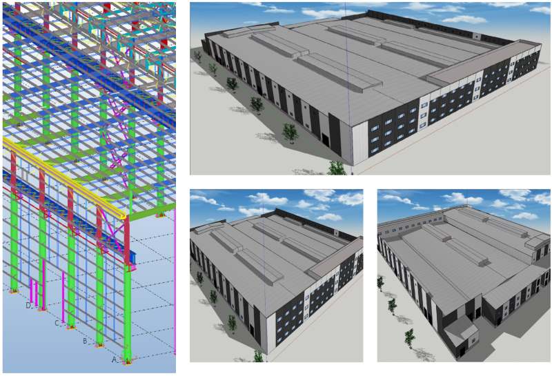 20000Sqm 1200ton Multi-Functional Processing Workshop,Mexico