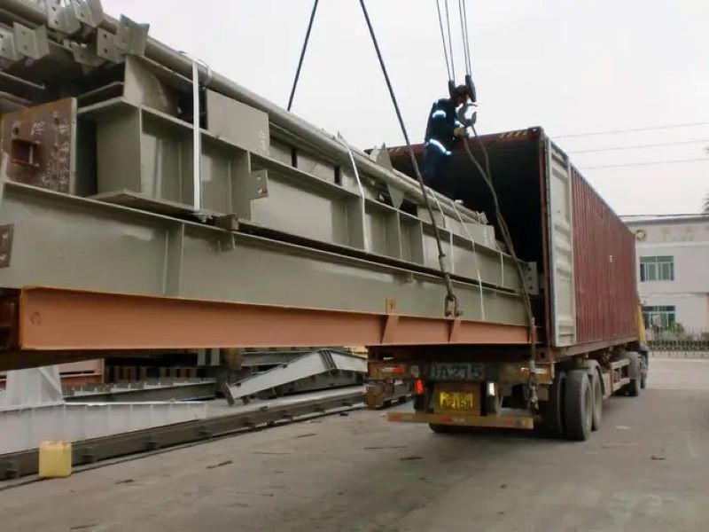 20000Sqm 1200ton Multi-Functional Processing Workshop,Mexico:Finished Structural Steelworks Loaded into 40feet HQ Containers